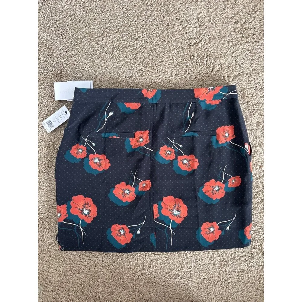 Equipment Femme Delafine Skirt True Black Multi Floral Print, Size 4, NWT - Picture 5 of 7